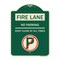 Signmission Fire Lane No Parking Keep Clear All Times Heavy-Gauge Aluminum Sign, 24" x 18", G-1824-24004 A-DES-G-1824-24004 - alternate 1